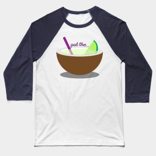 Lime and Coconut Baseball T-Shirt